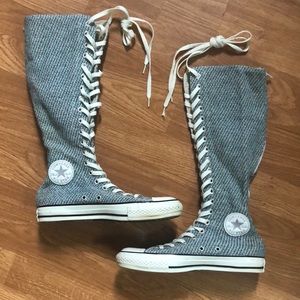 RARE knee high chucks Women 8, Men 6